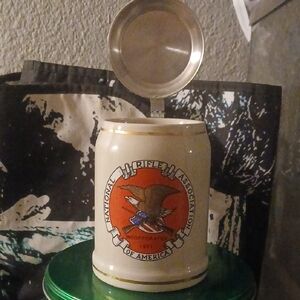 NRA Ceramic Beer Stein with Eagle Emblem